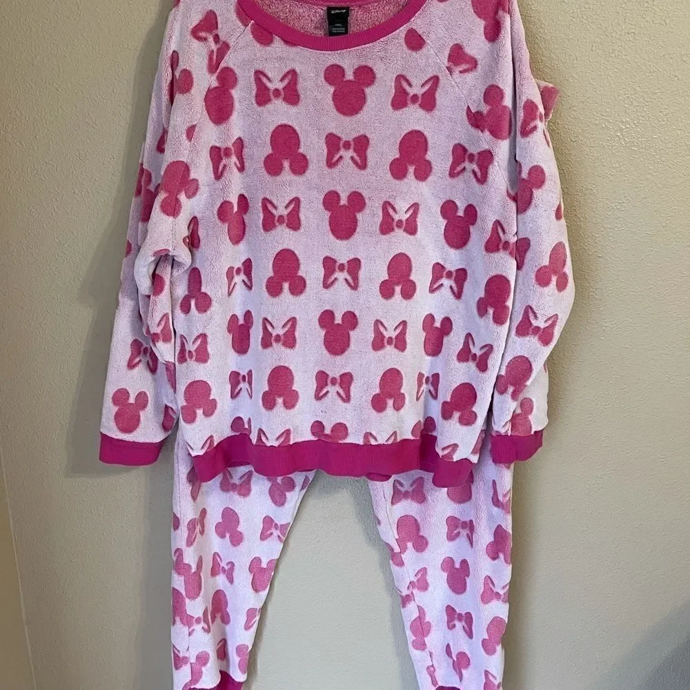 Disney Minnie Mouse Fleece Jogger Lounge XXL - Picture 3 of 10